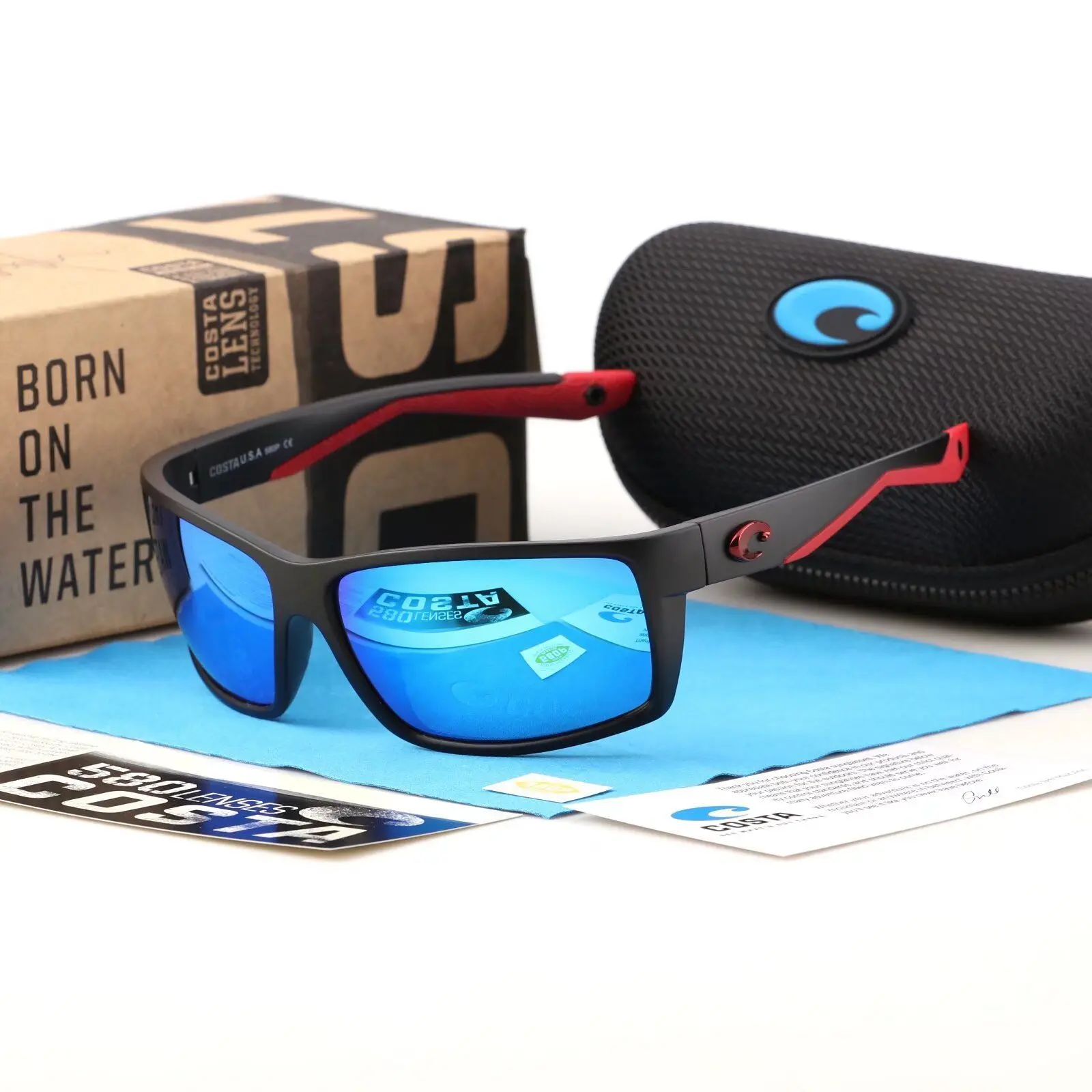 

COSTA Tuna Alley Polarized Sunglasses Men Square Sunglasses for Fishing Eyewear Male Driving Sunglasses Oculos Travel Eyewear