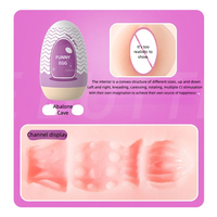 LILO Men's Masturbation TPE Egg Shaped Aircraft Cup Penis and glans Sensitivity Delayed Ejaculation Trainer Simulates Vaginal An