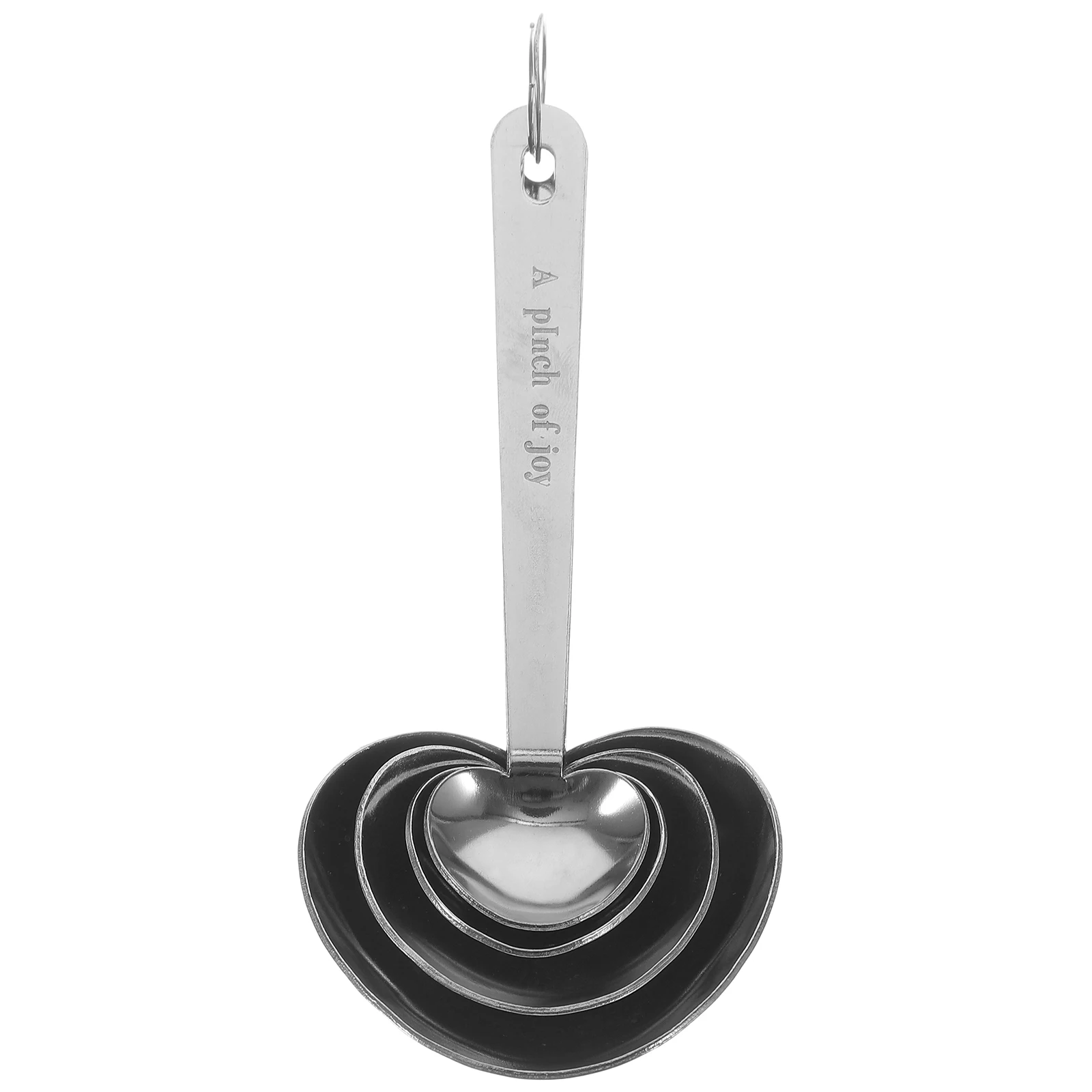 

4pcs Heart Shaped Stainless Steel Measuring Spoons Set For Coffee Milk Powder Tea Kitchen Gadgets Accurate Measurement