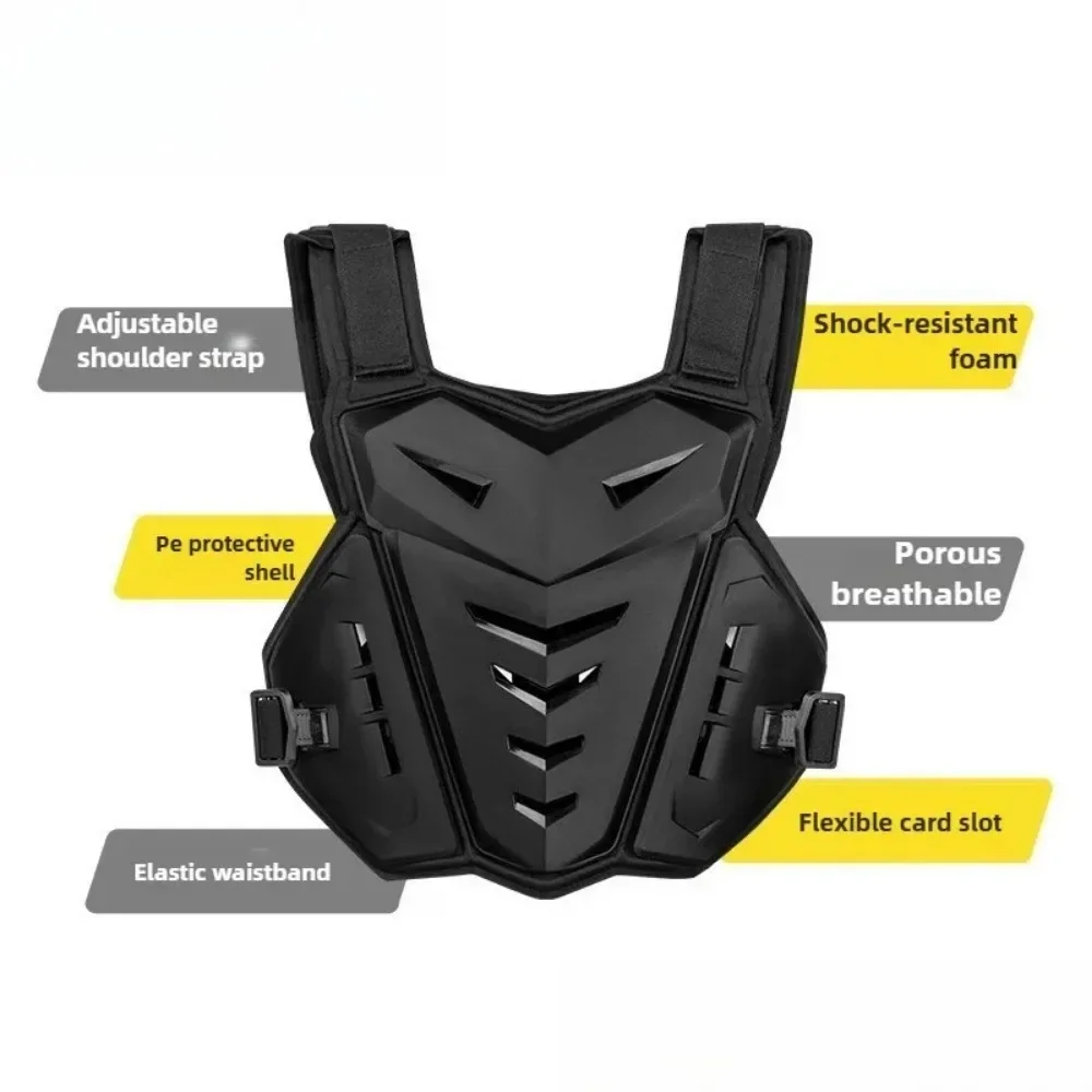 

Motocross Armor Vest Motorcycle Body Protection Suitable All Season Dirt Bike Chest Protector Men Black White 2025 Hot