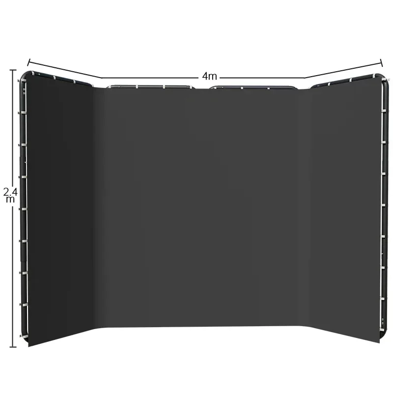 SH 240x400cm Achtergrondstandaard Frame Met 2.35x3.6M Fotografie 4 Kleuren Scherm Achtergronden Fotografie Achtergrond