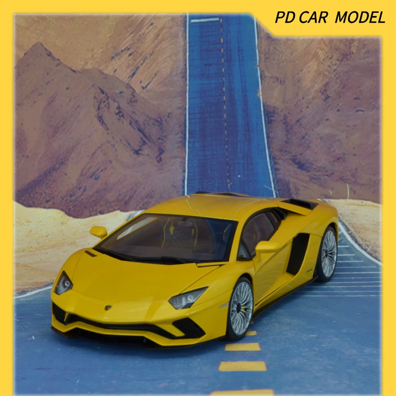 AUTOART Collectible 1:18 FOR LAMBORGHINI AVENTADOR S YELLOW Gift for friends and family