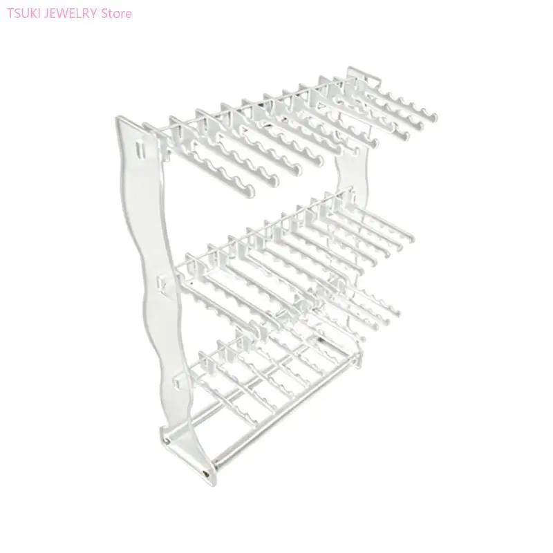 62KE Clear Acrylic Jewelry Storage Rack Multilayer Design For Bedroom Dresser Vanity Table