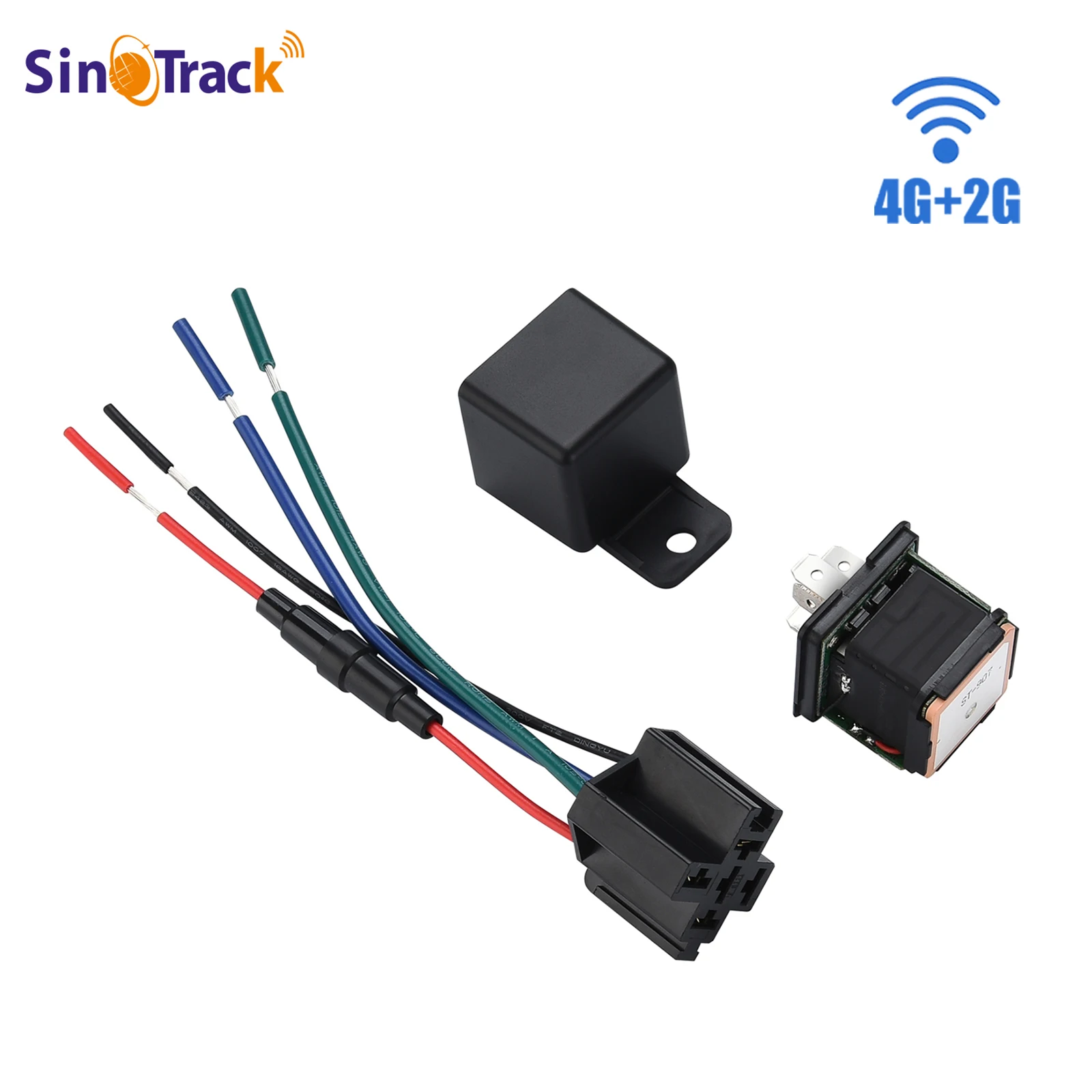 4G Car GPS Tracker ST-907L Tracking Relay Device Remote Control Anti-theft Monitoring Cut off oil System with Free APP