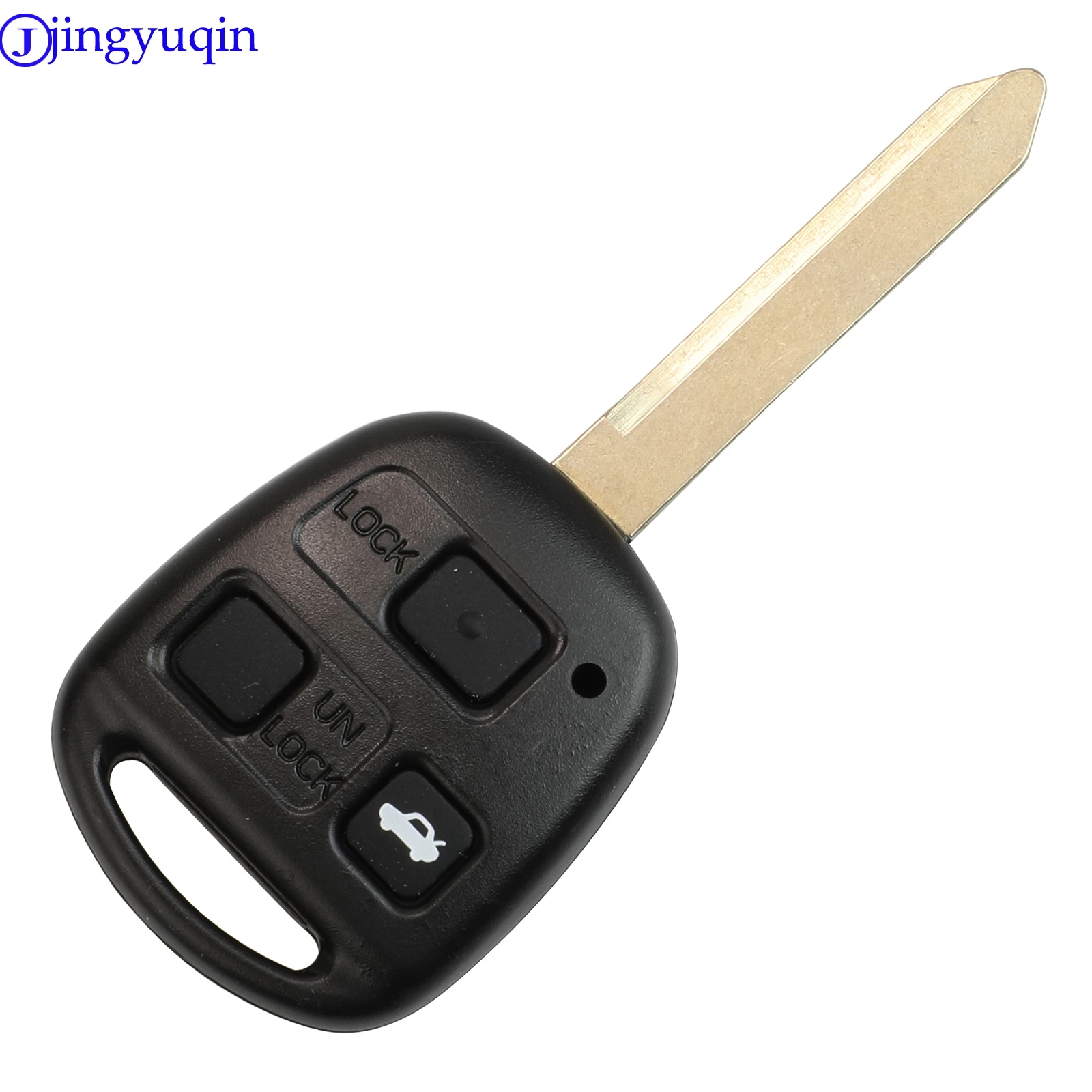 jingyuqin Replacement Car Key For Toyota Yaris Carina Corolla Avensis With Rubber Pad Remote Shell Case Cover Toy47 Blade