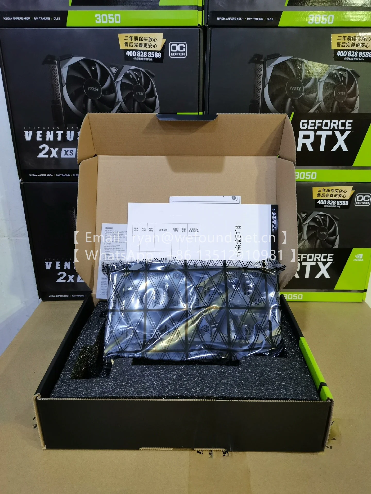 3050 VENTUS 2X 8G OC for MSI GPU , Desktop graphics card