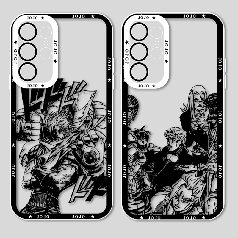 

Anime JoJo's Bizarre Adventure For Samsung Galaxy S23 S22 S21 S20 Pro FE Ultra A52 A53 A71 5G Angel Eyes Transparent Phone Case