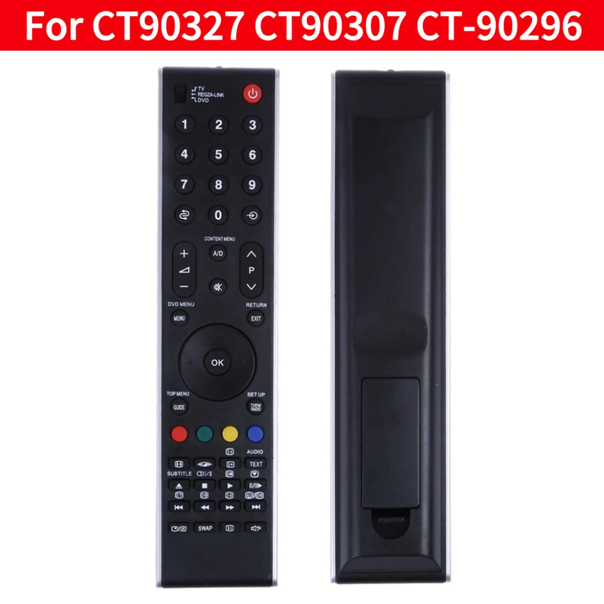 Control remoto de televisión para Toshiba CT90327 CT-90327 CT-90307 CT-90296, reemplazo de control remoto para TV LCD LED TOSHIBA