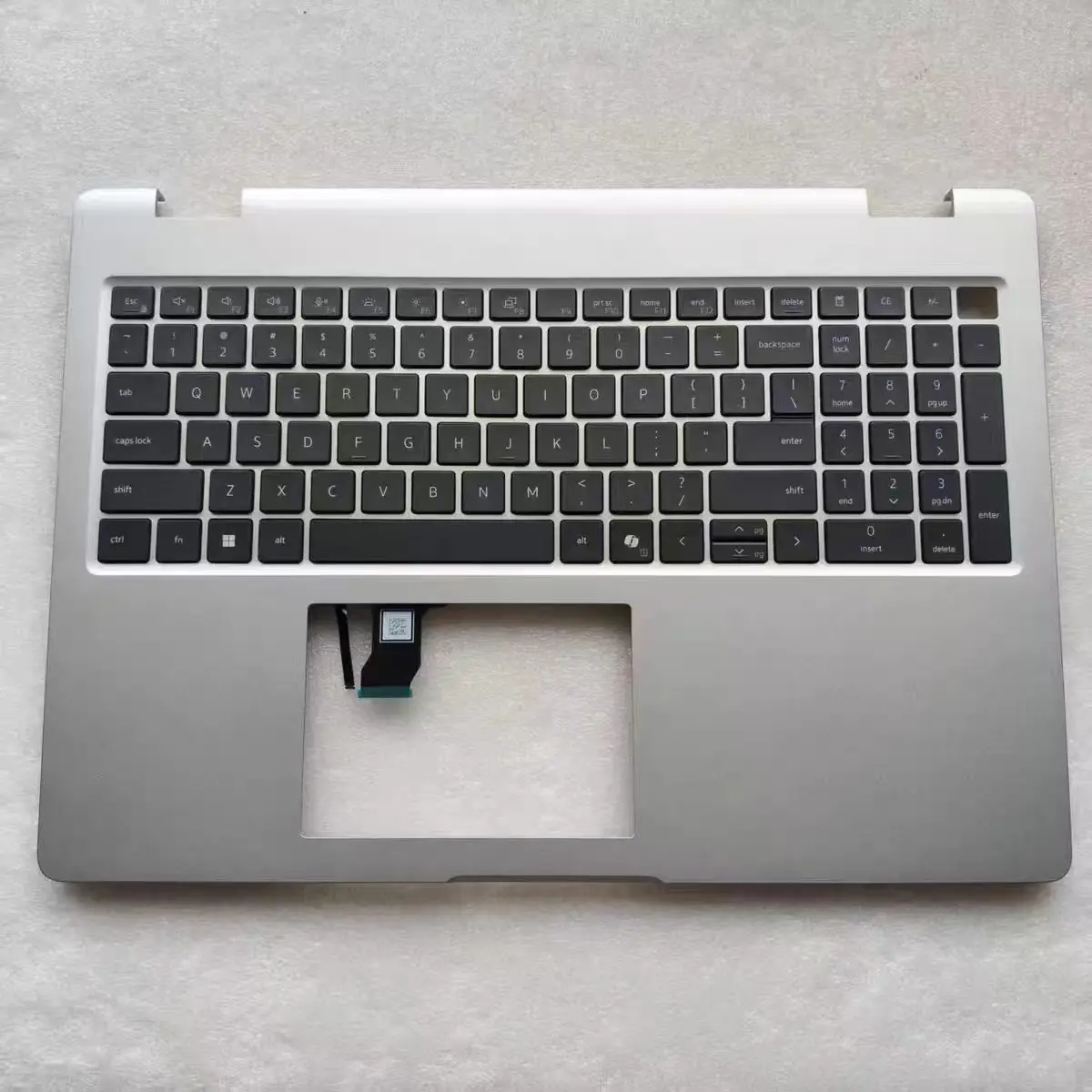 Brand New For Dell Pro 16 PC16250 PC16255 C Case Backlit Keyboard Silver 099TK0 4TV1R