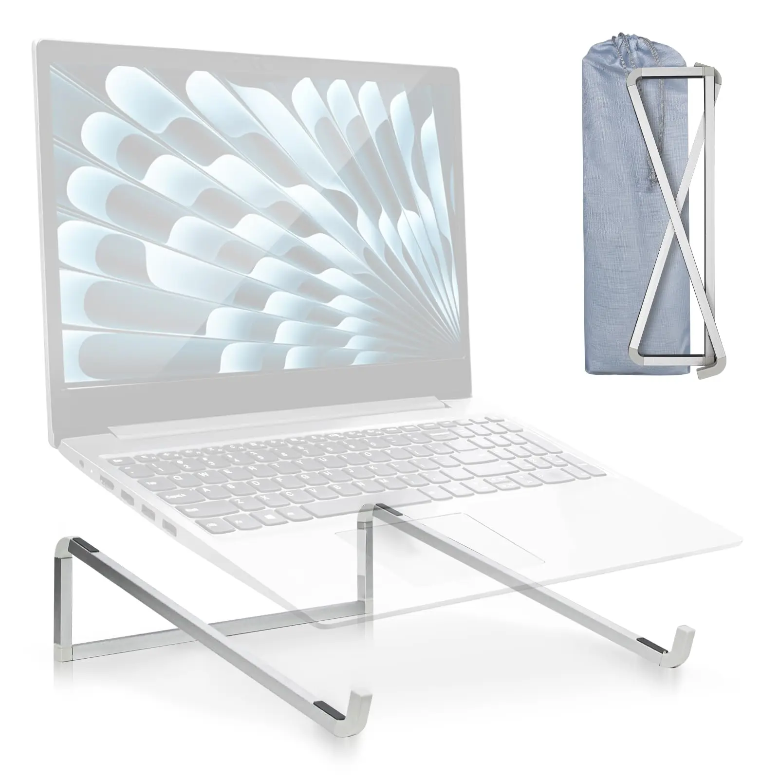 Adjustable Laptop Stand Aluminum Folding Computer PC Tablet Holder Notebook Tablelaptop Bracket Heat Dissipation for Macbook