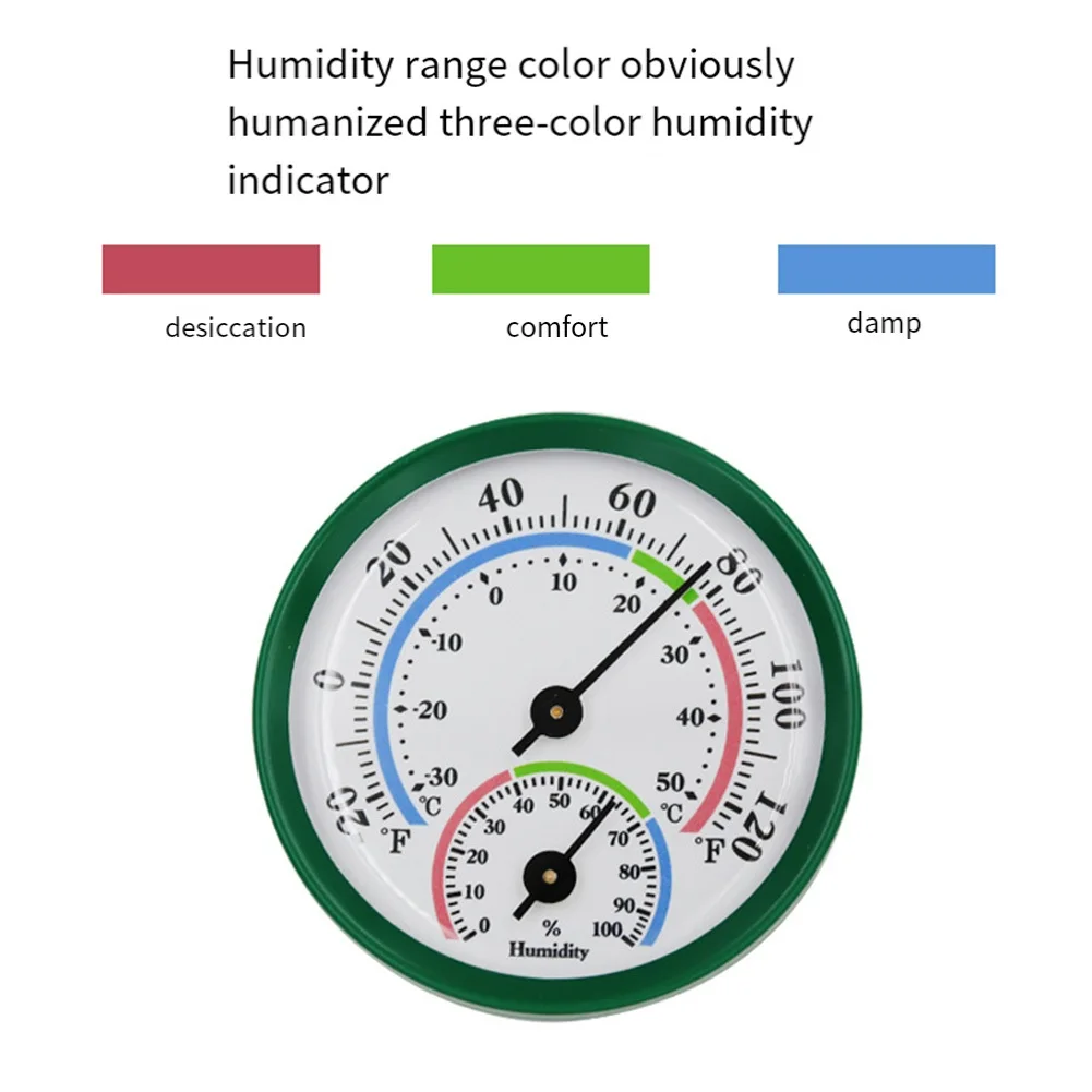 Thermometer Hygrometer Sensor -30-50℃ 0~100%RH Wall Mounted Temperature Humidity Meter Gauge For Home Indoor Kitchen Sauna