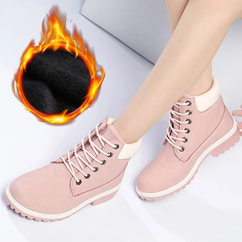 Winter Boots Women Shoes Warm Plush for Cold Winter Woman Snow Boots Fashion Women Ankle Boots Female Footwear Hard Outsole