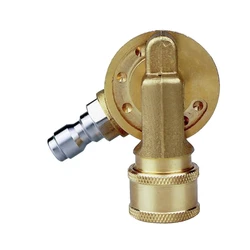 Gtbl 4500psi acoplador de giro 1/4in conexão rápida para fixação da arruela de pressão adaptador de limpeza da calha 240 graus 7 engrenagens