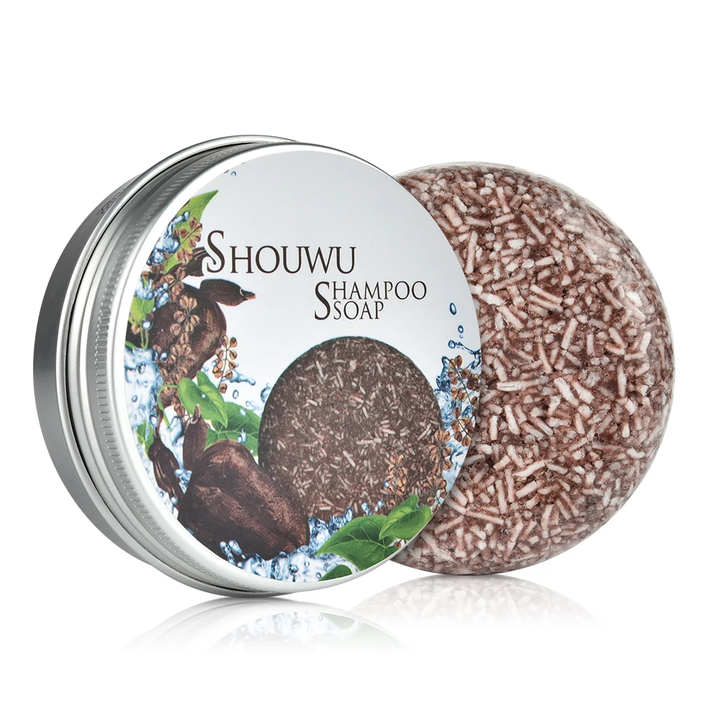 Polygonum Multiflorum Natural Hair Shampoo Soap Pure Plant Shampoo Bar Enhance Hair Root Moisturizing Hair Soap Hair Repair Care