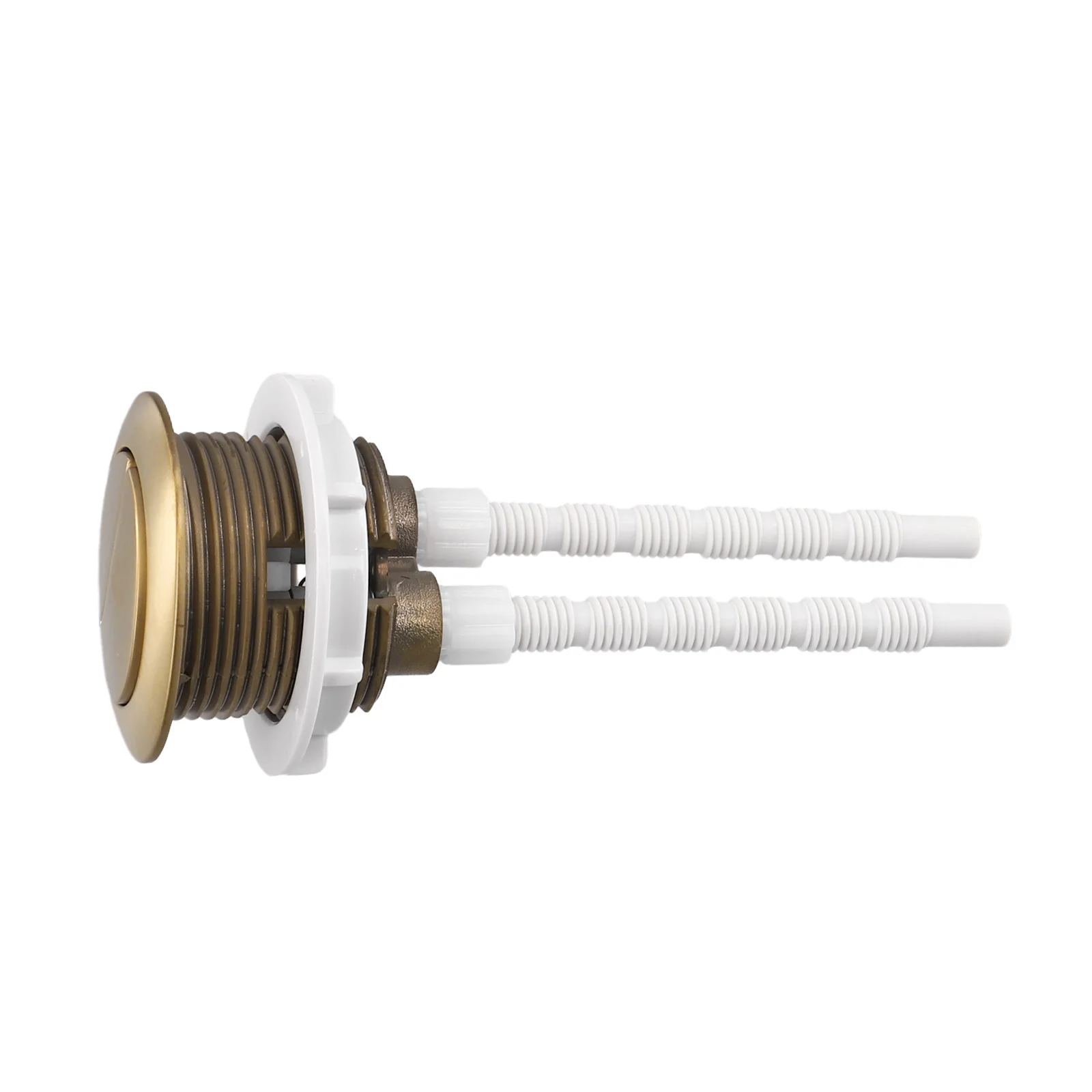 1pcs 38mm Brushed Brass Gold Toilet Flush Cistern Button Close Coupled Toilet Push Button Flush Valve Dual Flush Button Bathroom