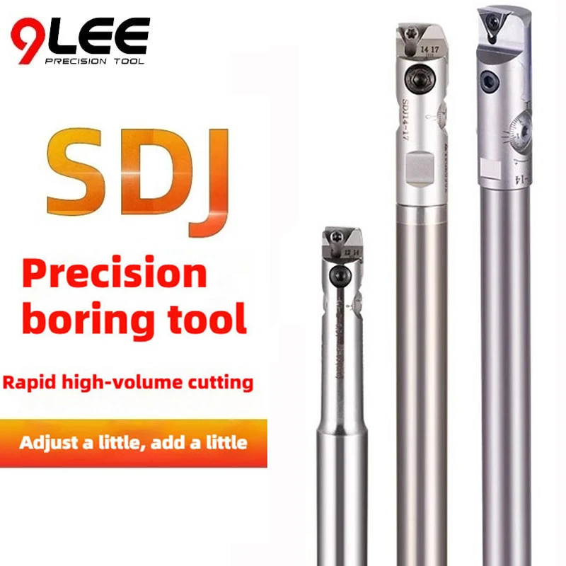 

SDJ Adjustable Fine Boring Head With Anti-vibration Tungsten Steel High Speed Steel Boring Bar Deep Holes Boring Tools