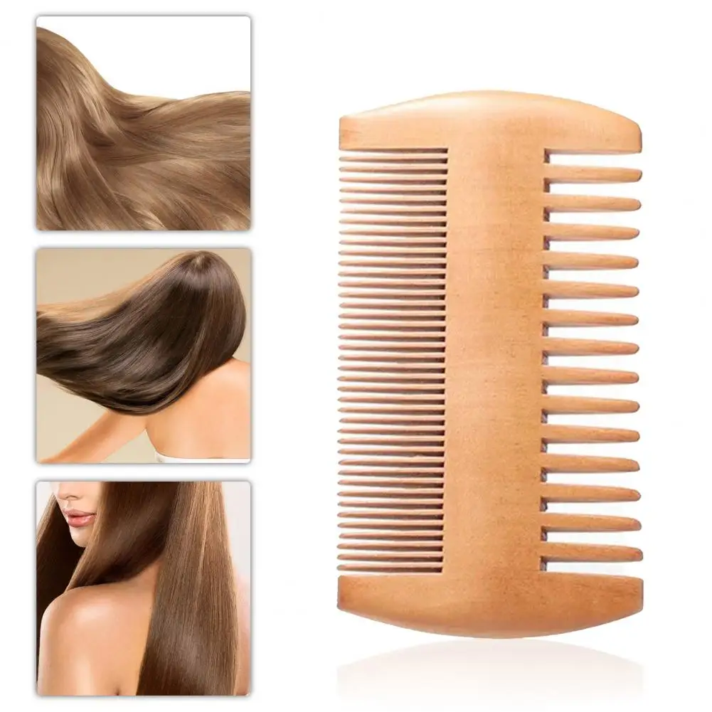 Pocket Wooden Comb Narrow Tooth Wood Combs No Static Beard Comb Hair Styling Grate Comb Double-sided Brush Hairdressing Tools