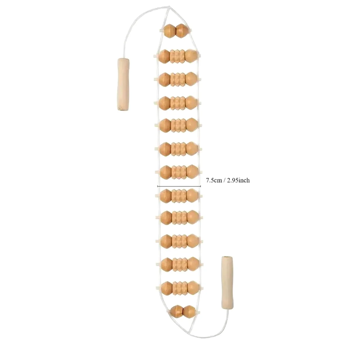 مدلك ظهر بحبل خشبي ، بكرة تدليك ، أداة لأرجل الرقبة والخصر ، من من من من من الخشب