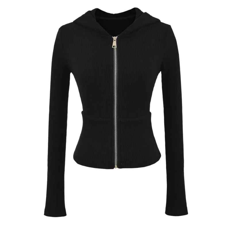 Top con cappuccio a vita alta con cuciture in vita Set da 2 pezzi Abbigliamento quotidiano 2025 Tuta casual da donna autunno Pantaloni svasati slim fit