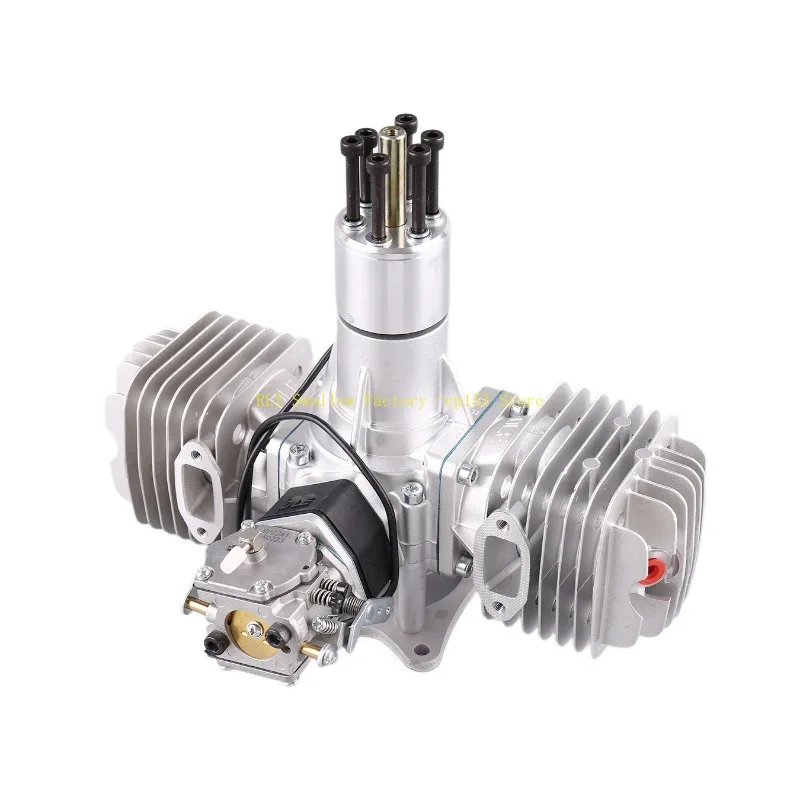 DLE111 model aircraft   engine two-cylinder two-stroke side exhaust natural air-cooled hand start 111cc displacement