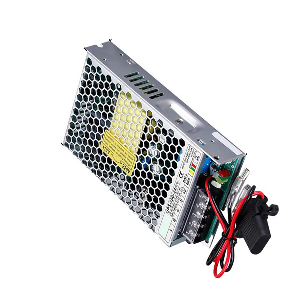 150W Switching Power Supply UPS Function AC100–120V AC200–240V To DC 12V 24V Charge Function Industrial Drive Aluminum Housing