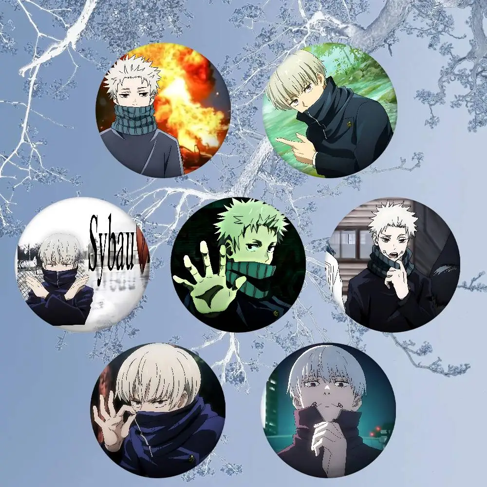 Anime T-Toge Inumaki Enamel Pins Handmade Round Brooch L Killer Yagami Light Cosplay Badge Backpacks Jewelry Gifts