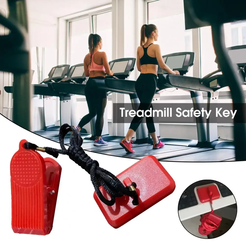 Necessary Sturdy Running Machine Safety Key Wear-resistant Wide Compatibility Treadmill Security Lock Turn On/Off