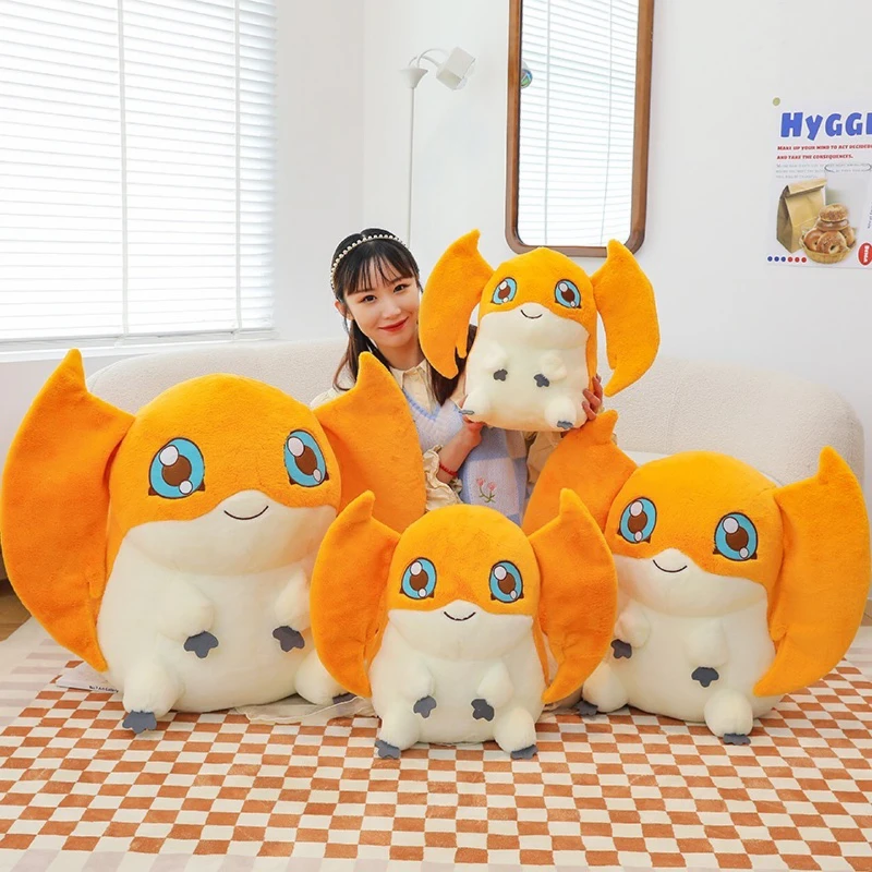 70CM Big Size Patamon Digimon Knuffels Cartoon Anime Kawaii Peluche Comfortabele Zachte Pop Kussen Ornament Kinderspeelgoed Geschenken