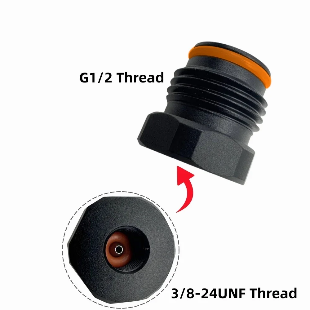 Co2 Cylinder Convert Adapter To G1/2 CO2 Tank Thread Fit 3/8UNF