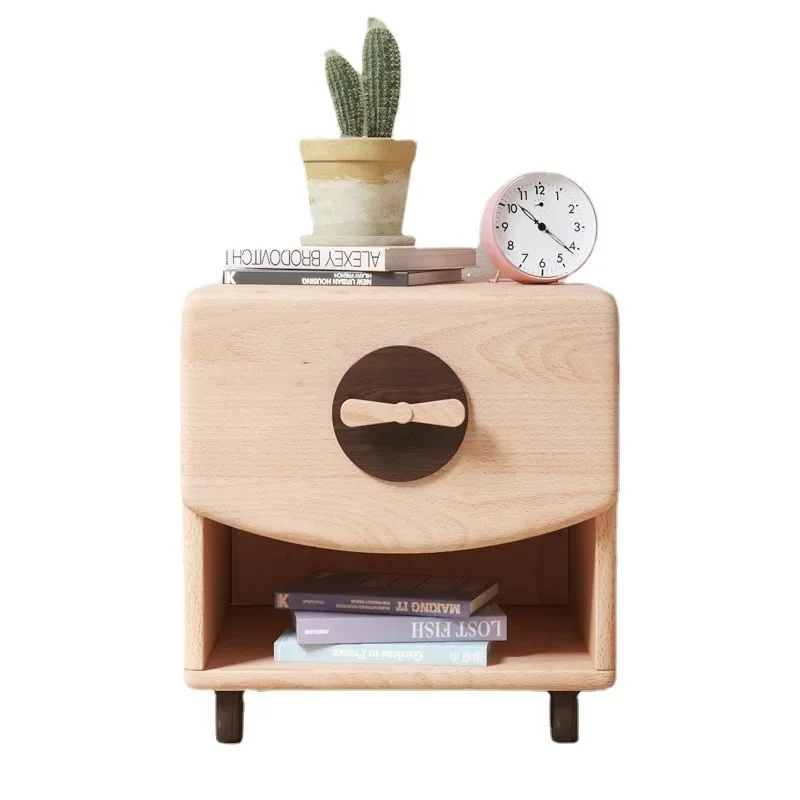 

Cat claw children's bedside table, cartoon small mini bedside cabinet, locker, creative solid wood storage cabinet girl bucket
