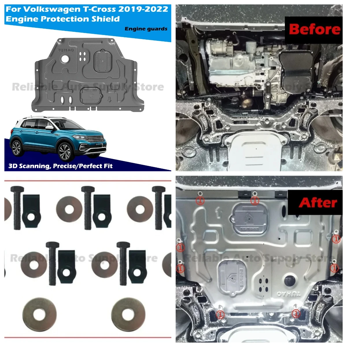 

Urban Protection System for Volkswagen T-Cross 2019-2022 - 3D Scanned Precision Fit - City Security Assurance
