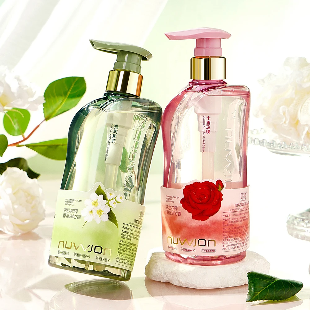 Natural Rose Fragrance Shower Gel Jasmine Moisturizing Body Cleansing Gardenia Oil Control Improves Rough Dull Skin Body Wash