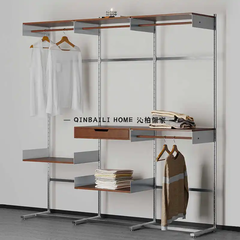 -to-household multi-layer bookshelf medieval hole board storage locker multi-functional coat rack storage rack