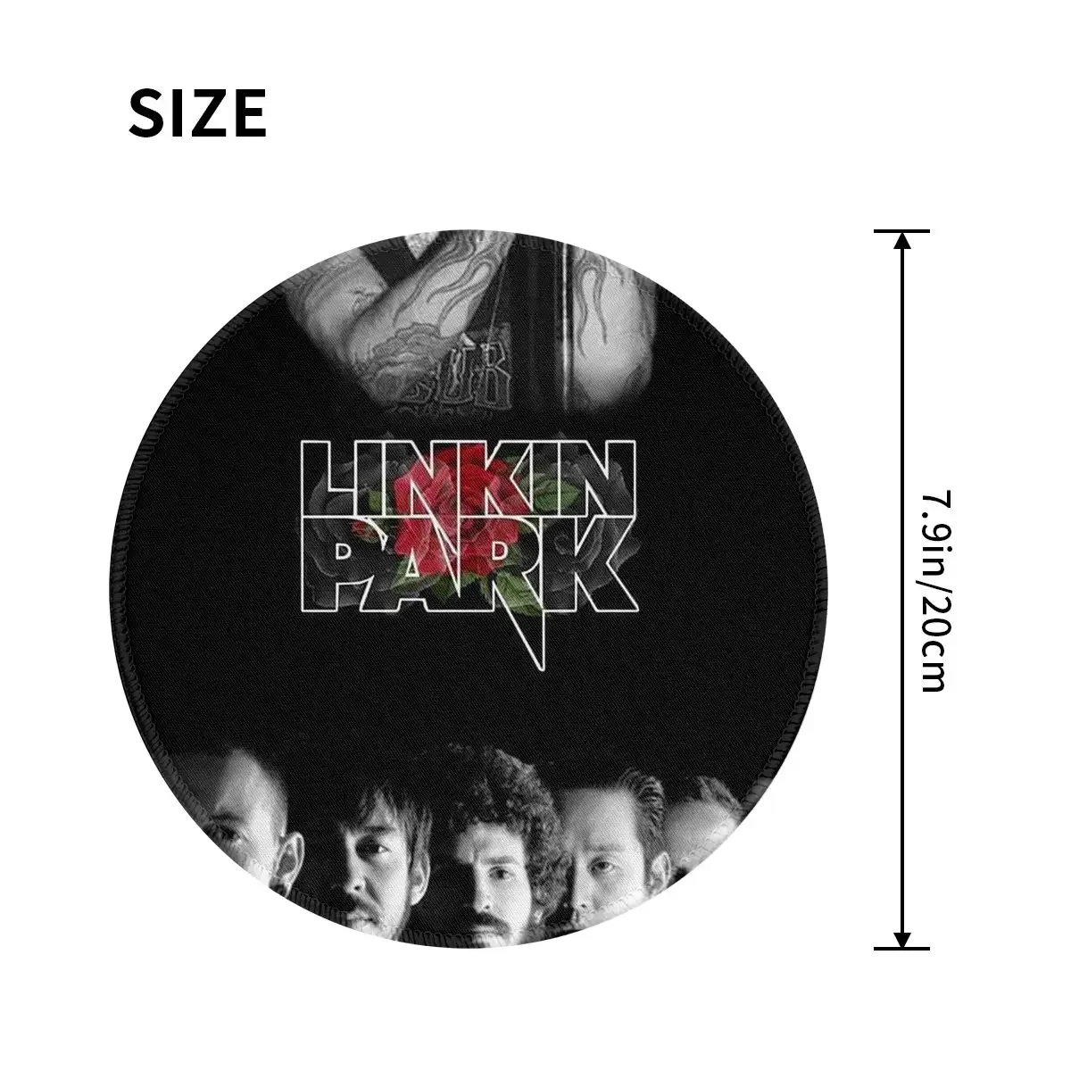 L-Linkin Hot Band Park American Rock Band Round Mouse Pad Computer Keyboard Mouse Mat Gamer Laptop Desk Mat