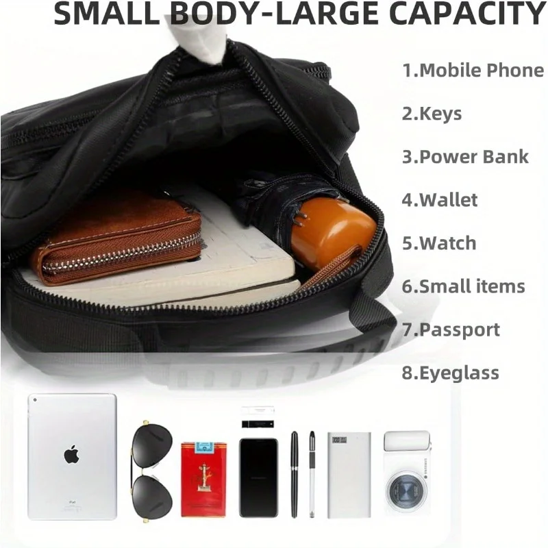 Messenger Sling Taschen für Männer Casual Oxford Kleine Zipper Umhängetasche Einfache Mini Umhängetasche Telefon Tasche Männliche Seite Schulter Tasche