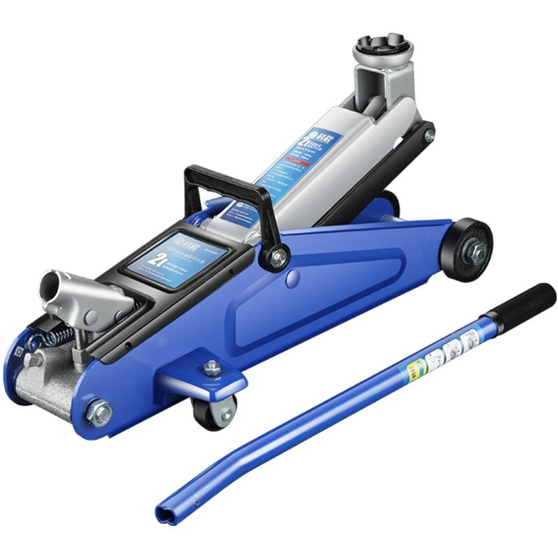 Hydraulic Trolley Floor Jack 2 Ton Portable Heavy Duty Car Lift with Carry Case Steel handle Profile Tyre Repair Tools