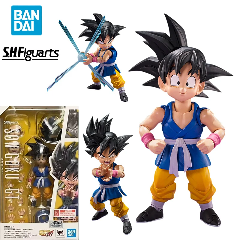 

Original genuine Bandai S.H.Figuarts SHF Dragon Ball GT Son Goku Kid Action Collectible Model Decorations Doll Toys For boys