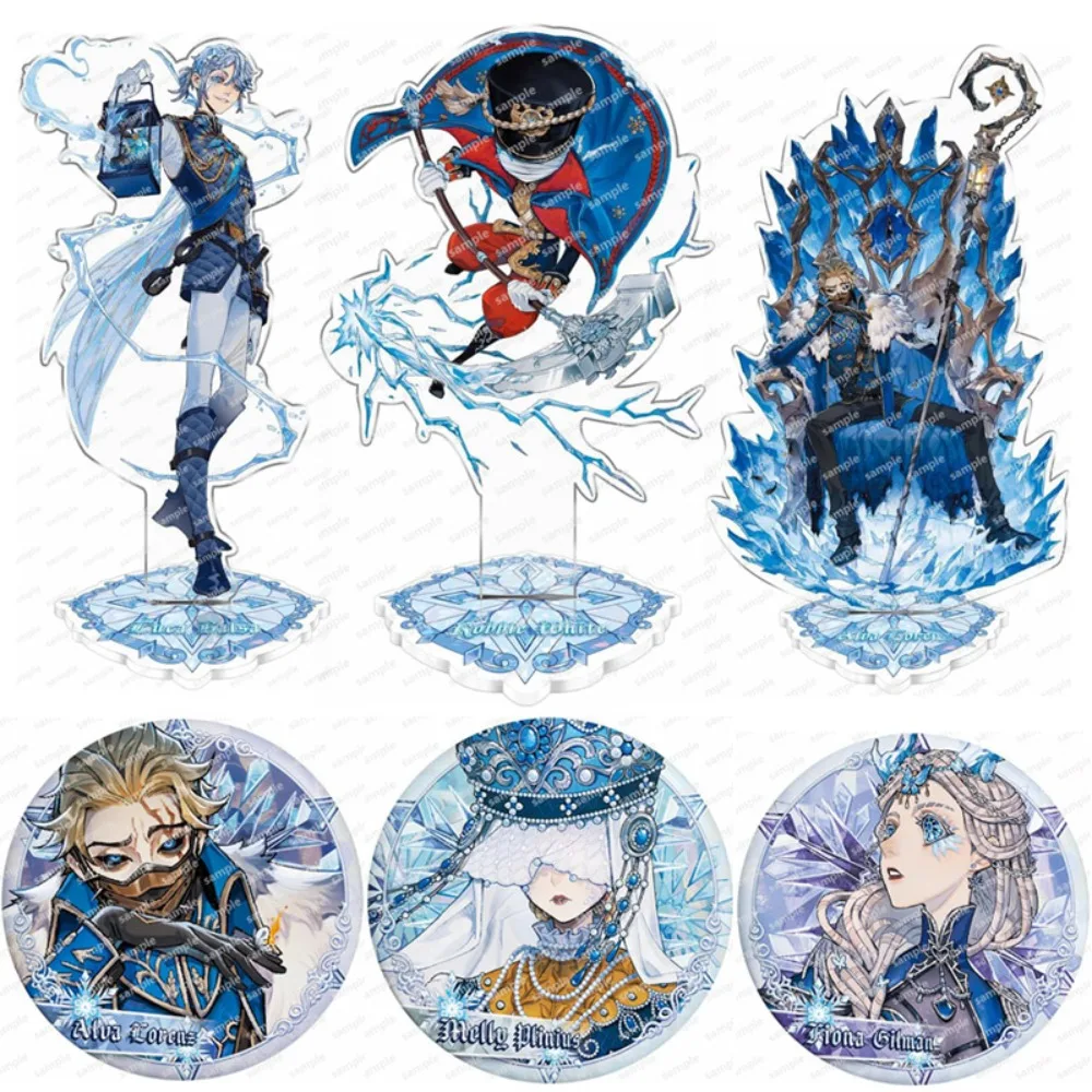 Game Frost Kingdom Theme Identity V Alloy Brooch Acrylic Stand Prisoner Hermit Desktop Standing Decoration Accessories Ornament