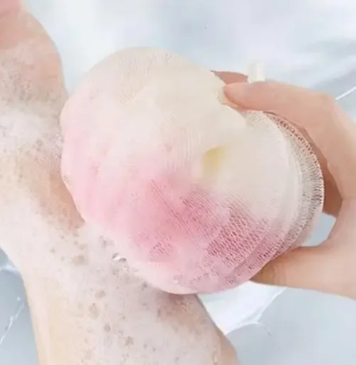 

Pumpkin Shape Body Clean Bath Ball Bath Puff Bathroom Supplies Scrubbing Sponge Back Brush