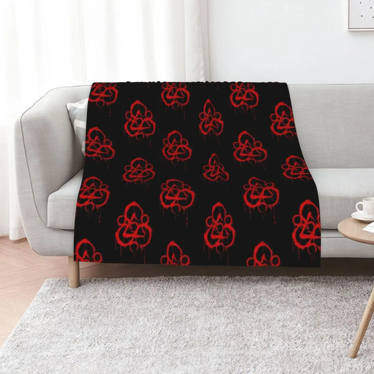 Bloody keywork Throw Blanket Sleeping Bag Travel anime Decorative Throw for winter bed plaid Blankets