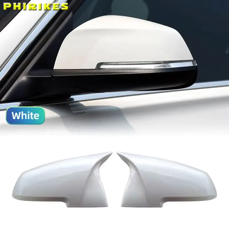 White Mirror Cover Car Side Rearview Mirror Cap Lid Shell For BMW 1 2 3 3GT 4 M2 i3 Series F20 F21 F22 F23 F30 F31 F32 F33 F34