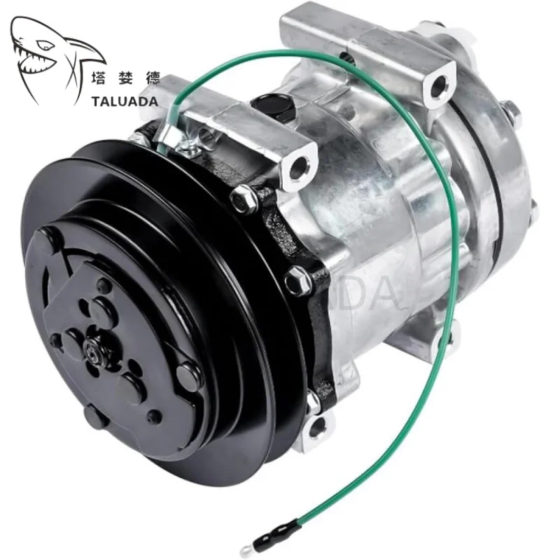 SD7H13 24V A/C Compressor KHR3197 For CX Excavator Air Conditioning Pump Single Wire HOTSALE