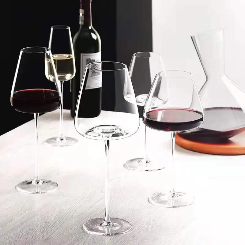 Ultrathin Handmade Crystal Wine Glass, Creative Goblet, Cocktail Glasses for Party, Bar Wine Cup, Restaurant and Wedding Drinkwa