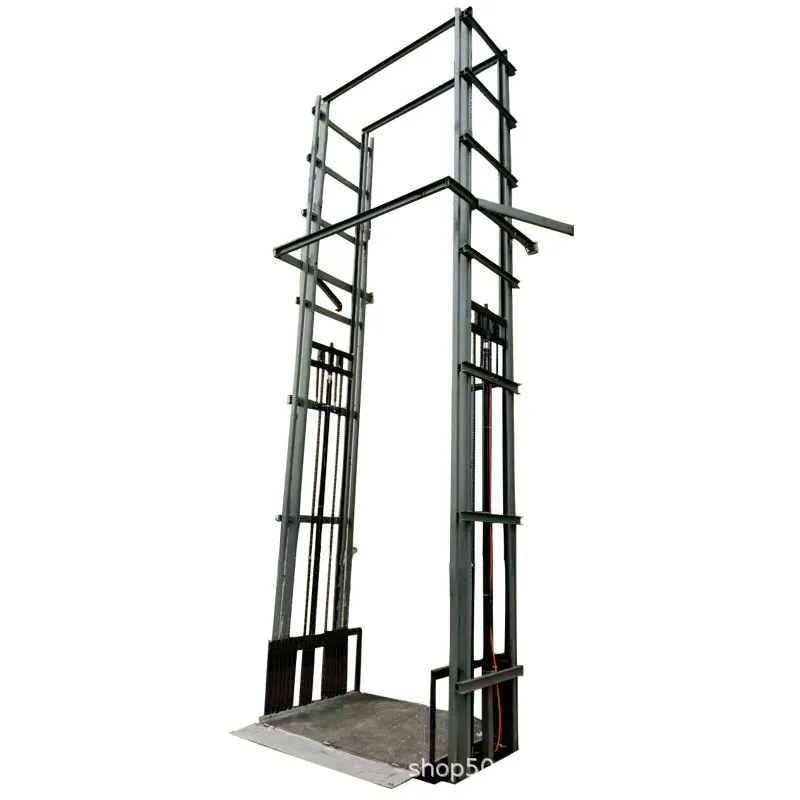 Système de rail de guidage de capacité de charge d'ascenseur de fret hydraulique industriel 1T pour l'usine d'entrepôt