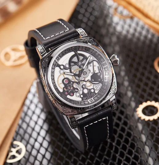 

2024 New Tourbillon Fashion Business Style Men's Steel Belt Watch to be shipped within 48 hours