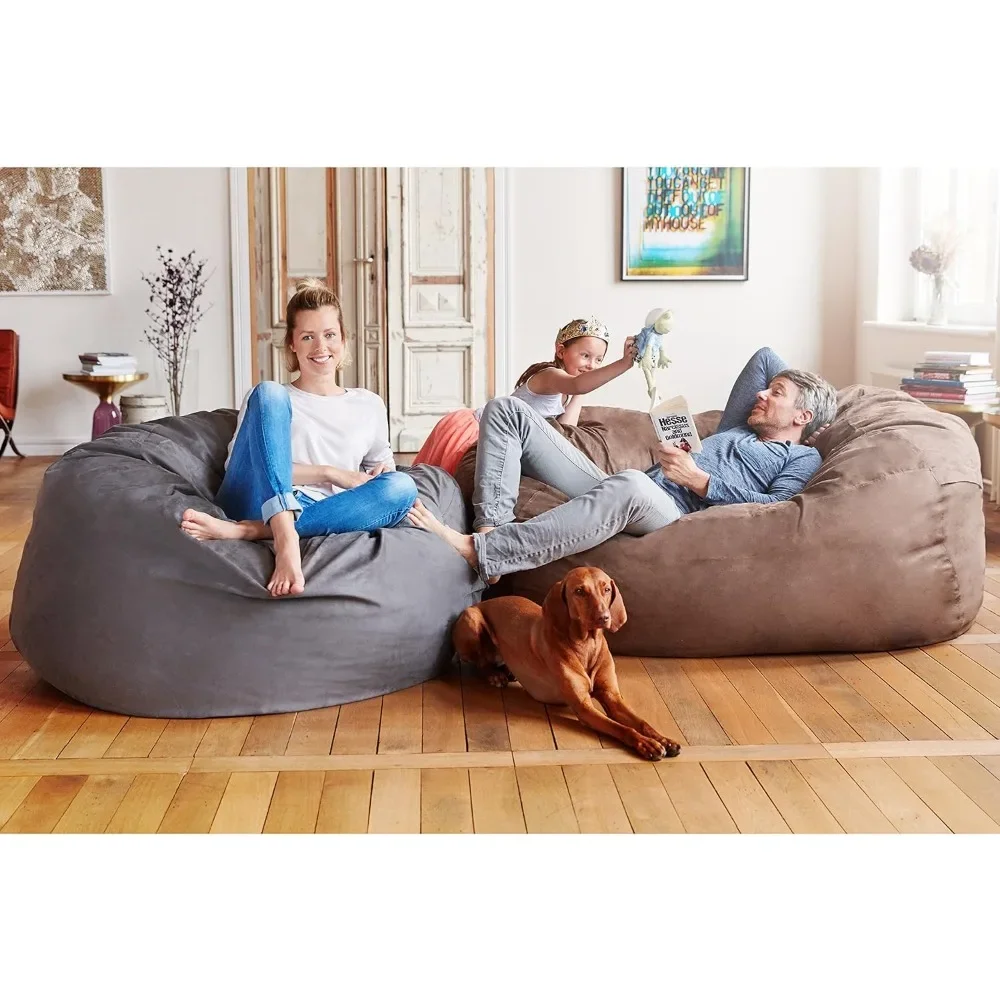 

Luxurious 3ft Medium Bean Bag Chair with Microsuede Cover - Soft, Foam Filling, Washable Bean Bag Sofa for Adults, Teenagers, K