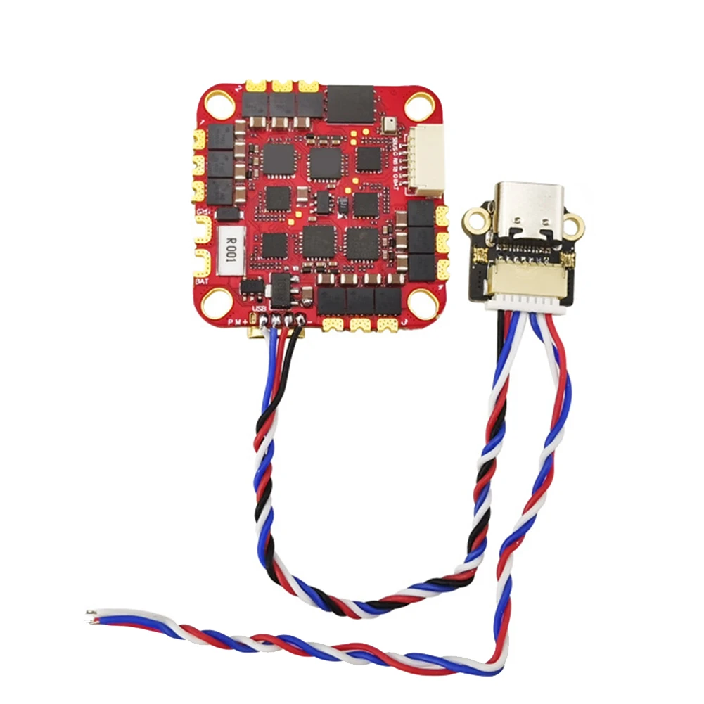 HAKRC F722 AIO Flight Controller Built-In 40A ESC STM32F722RET6 MPU6000 AT7456E OSD Barometer 5V/3A BEC Dual USB for FPV Droe