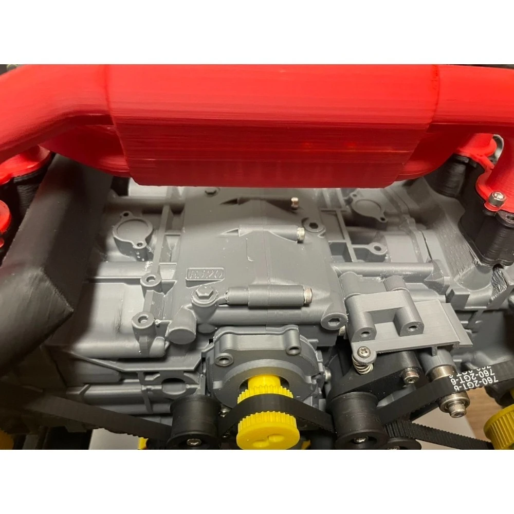 3D Printed Subaru EJ20 Classic Horizontally Opposed Engine 160+ Parts PLA Material Operable Internal Combustion Engine Model