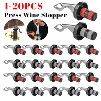 Wine Stopper Silicone Wine Bottle Plug Cap Convenient Creative Eco-friendly Lightweight Portable Stainless for Bar Accessories