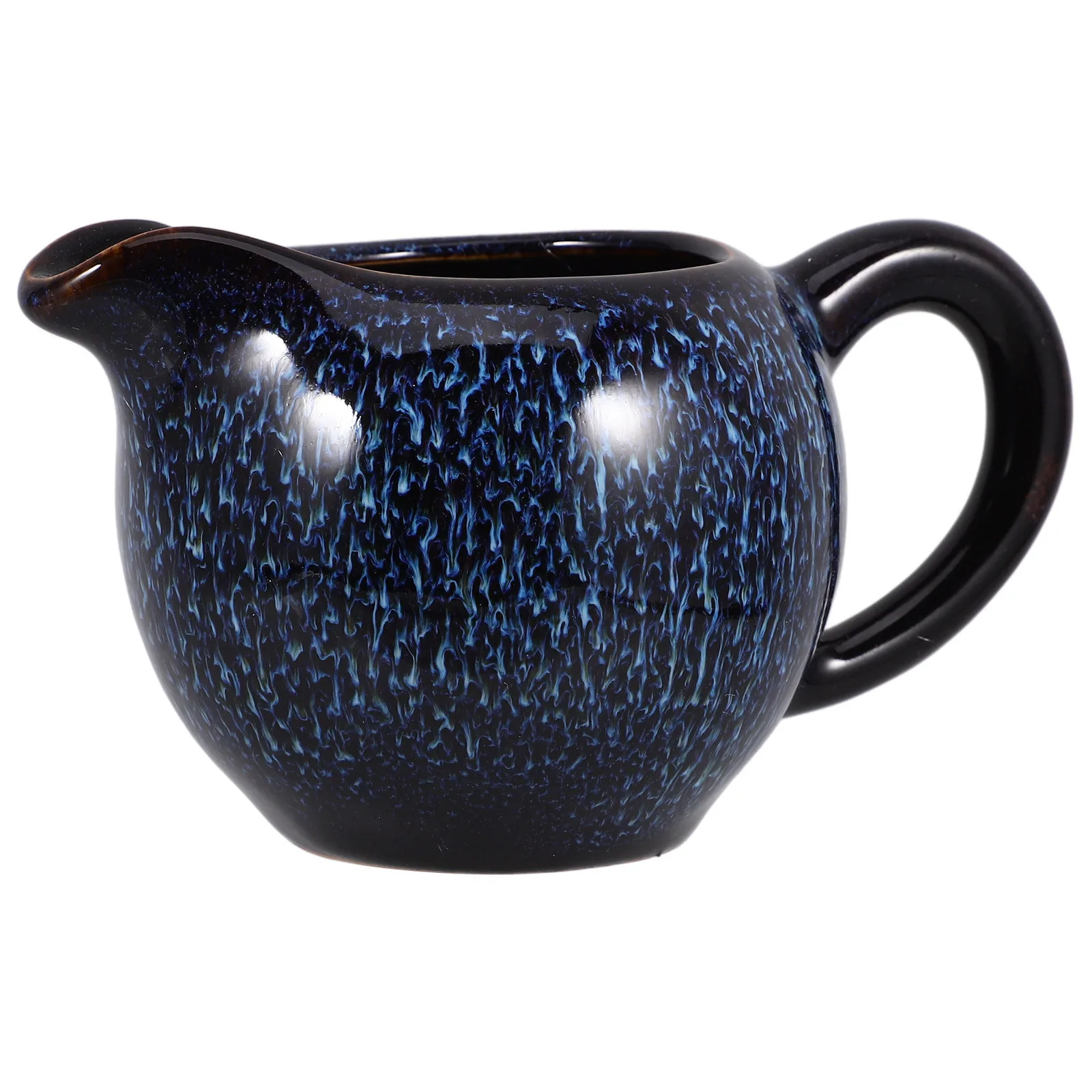 

Porcelain Small Creamer Pitcher Ceramic Milk Jug Compact Size Smooth Surface Ideal for Coffee Bar Syrup Serving